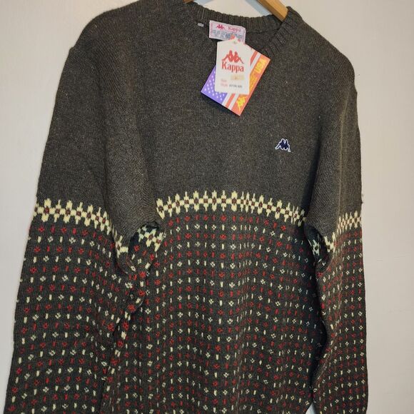 Vintage 70s Robe Di Kappa Shetland Wool Sweater Fair Isle New Deadstock Rare - Picture 7 of 15